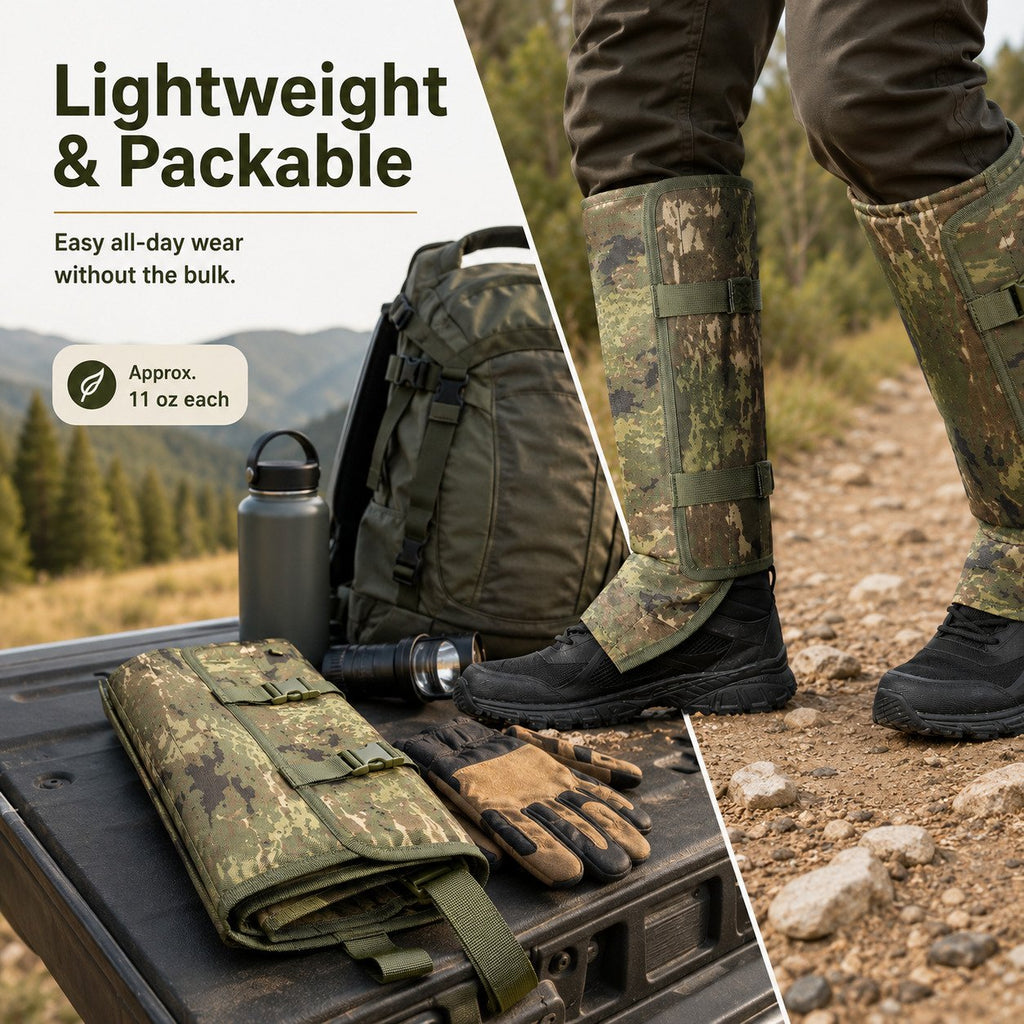 🐍🛡 Reinforced Lower Leg Protection Gaiters – 1000D Outdoor Leg Guards for Hiking & Hunting ⛰️