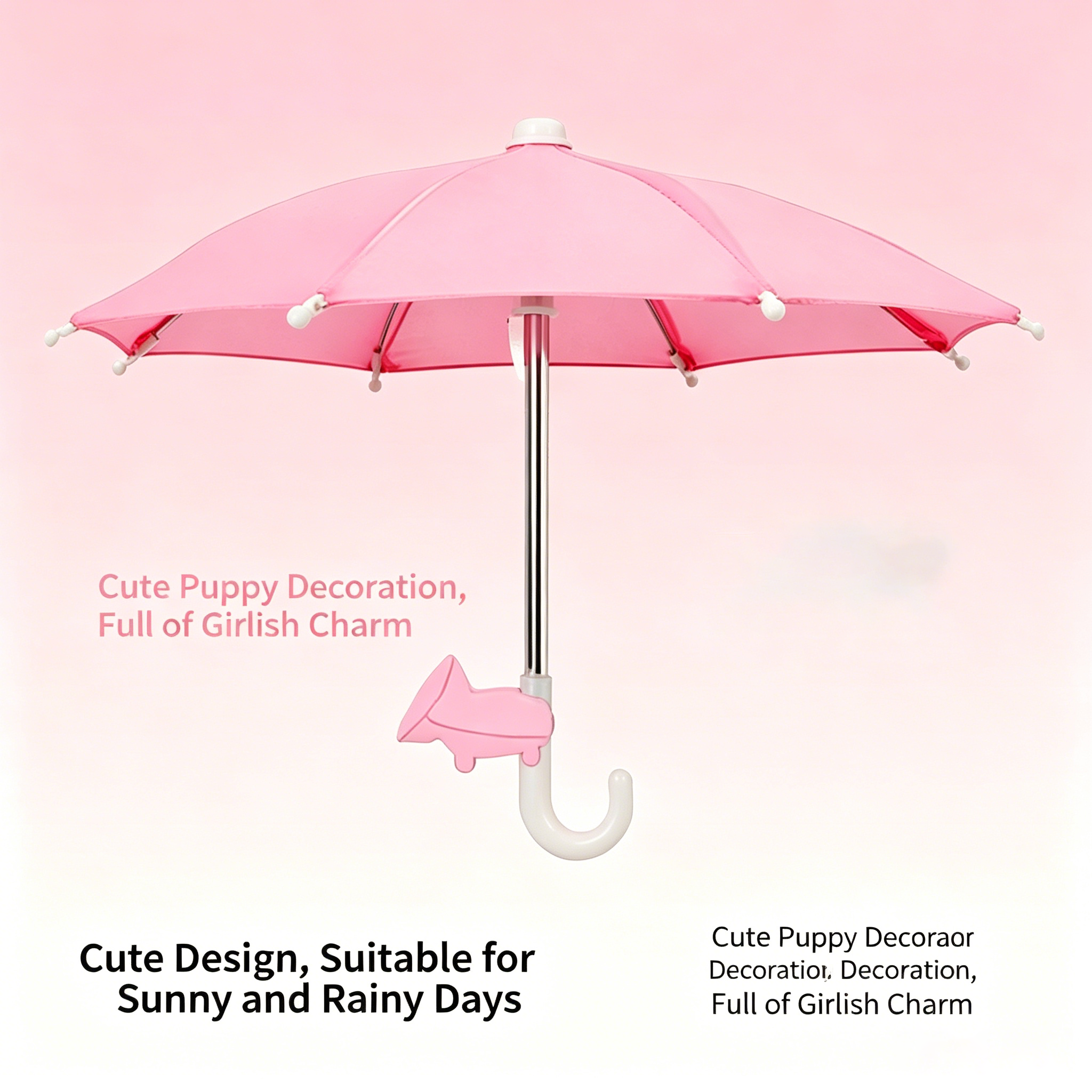🔥50% OFF🐷 ☂️Cute Piggy Phone Umbrella