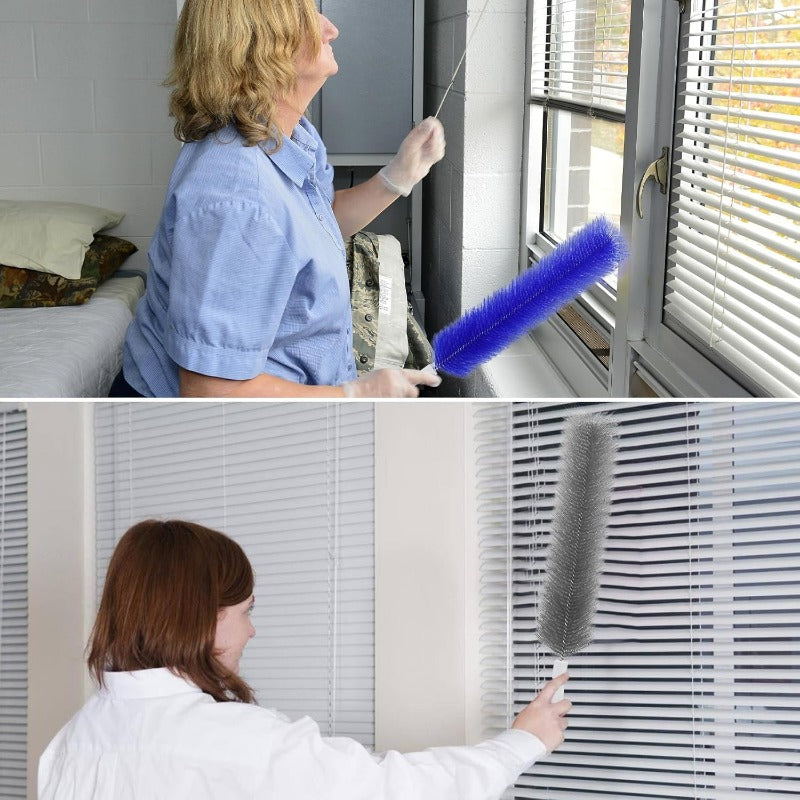 Bendable Fan Cleaning Brush – Reusable Microfiber Duster for Fans&Curtain