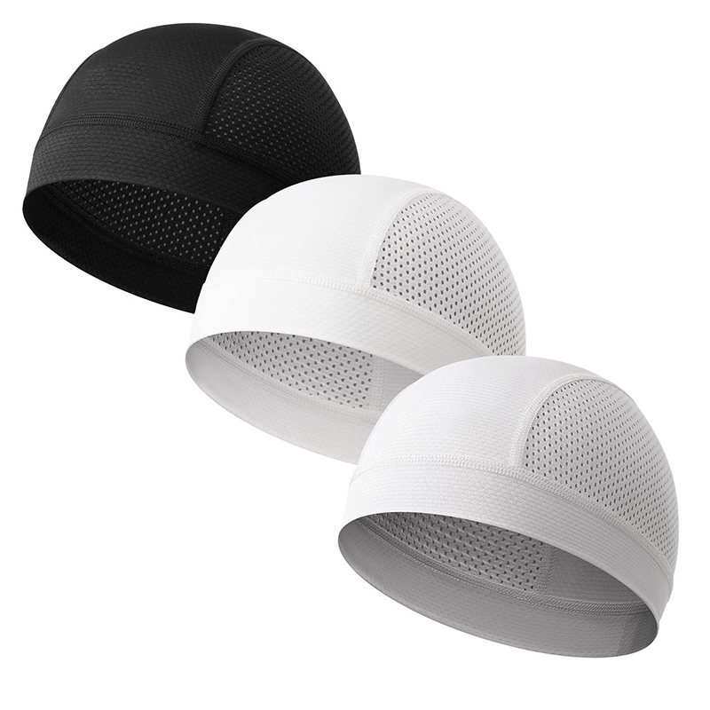 🧢 2 Pack Breathable Skull Cap for Men | Lightweight Sweat-Wicking Head Wrap & Helmet Liner for Cycling, Running & Motorcycling
