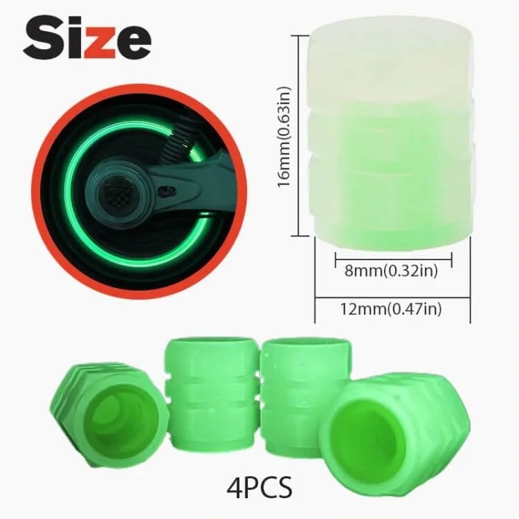 🚗🌙Luminous Tire Valve Stem Caps