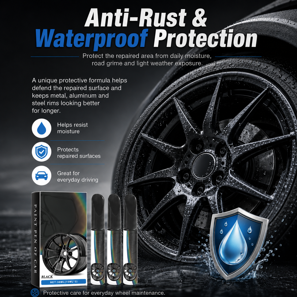Wheel Scratch Repair Pen — Fix Curb Rash in 10 Min | Rust-Proof Formula