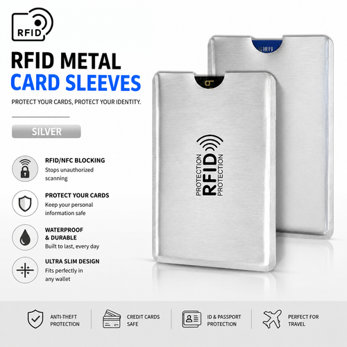 8 Counts RFID Blocking Sleeves Set