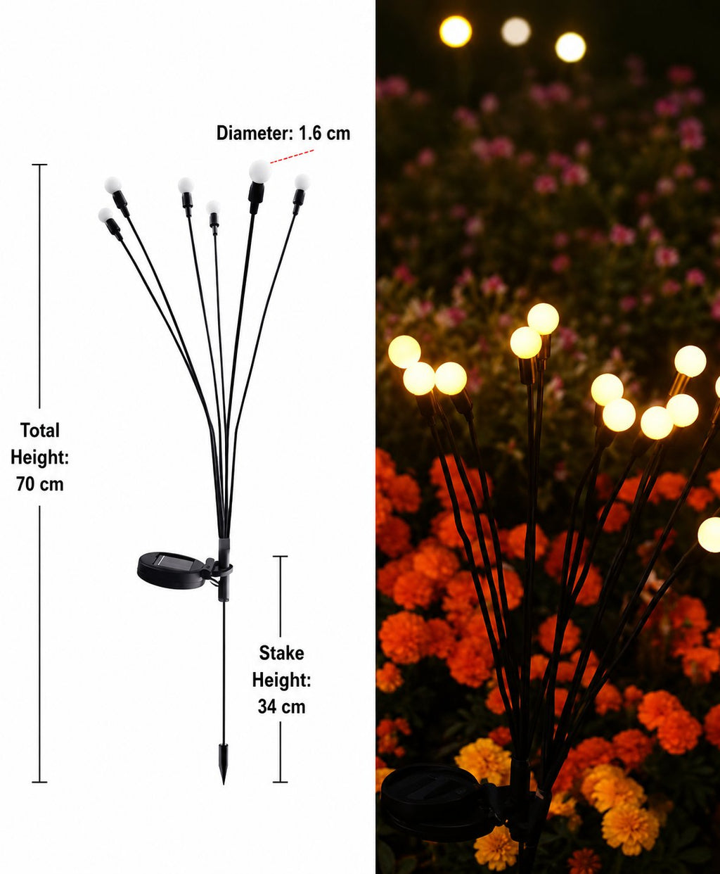 🔥 HOT SALE 49% OFF-Solar Firefly Garden Lights