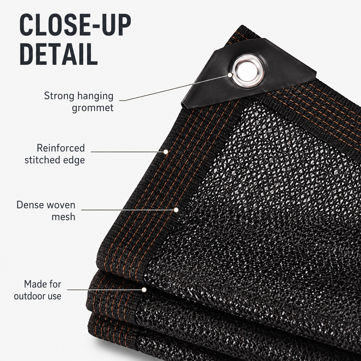☀️10x13 FT UV Resistant Sun Shade Net with Grommets, 70-90% Sun Block Breathable Mesh Canopy for Patio, Garden & Privacy Shade-TI