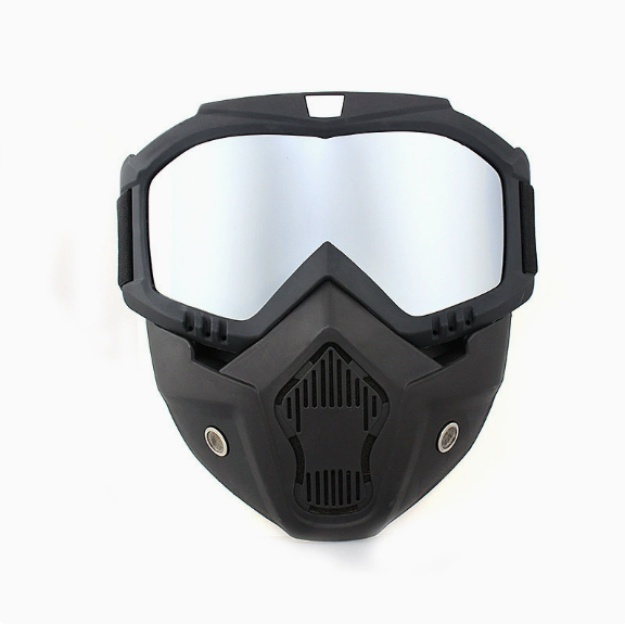 🤿Multi-Functional Protective Face Mask - Auto-Darkening Welding Goggles, Anti-Fog Skiing Shield & Dustproof Yard Work Gear - All-Terrain Safety Mask