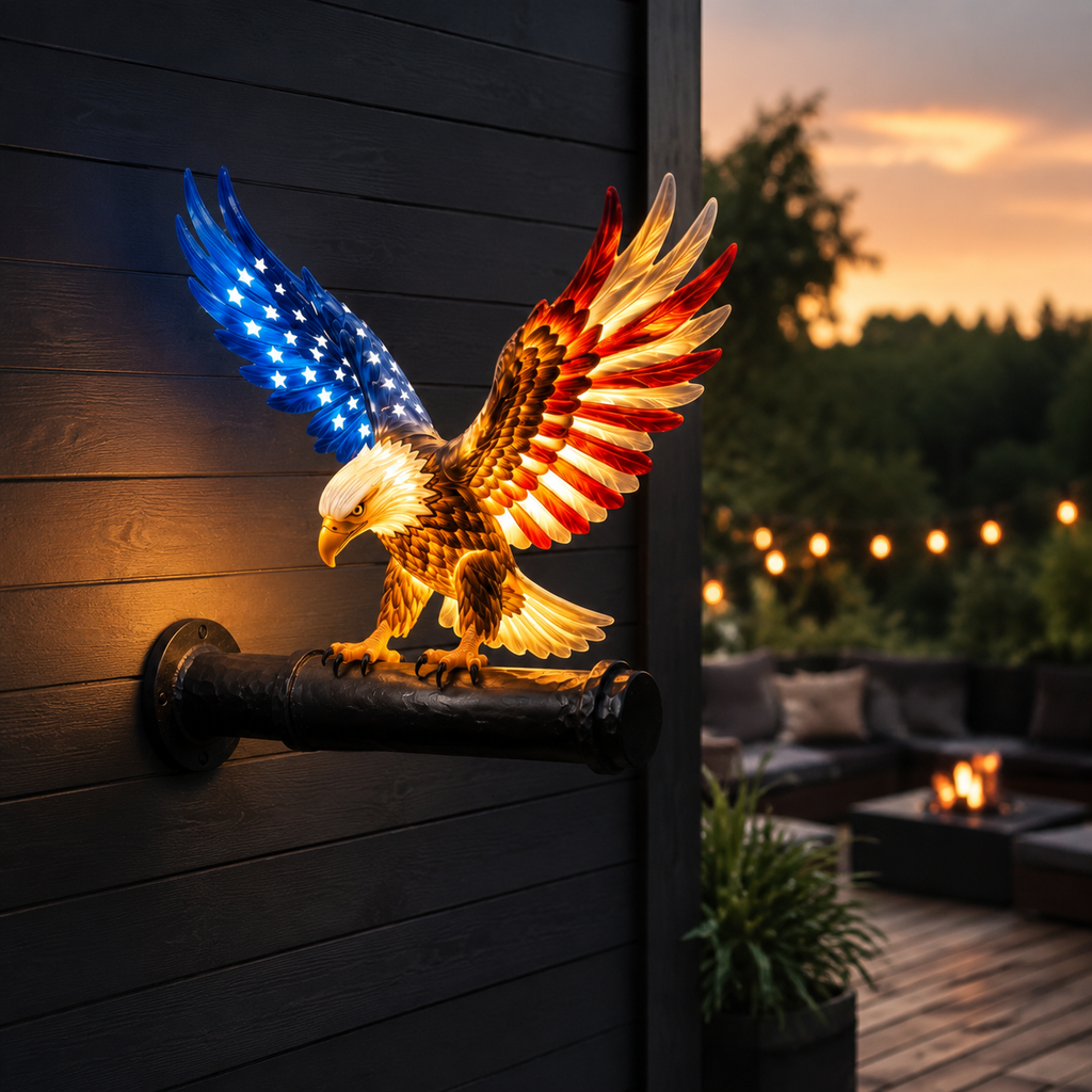 🦅 America 250th Anniversary Patriotic Eagle Wall Light