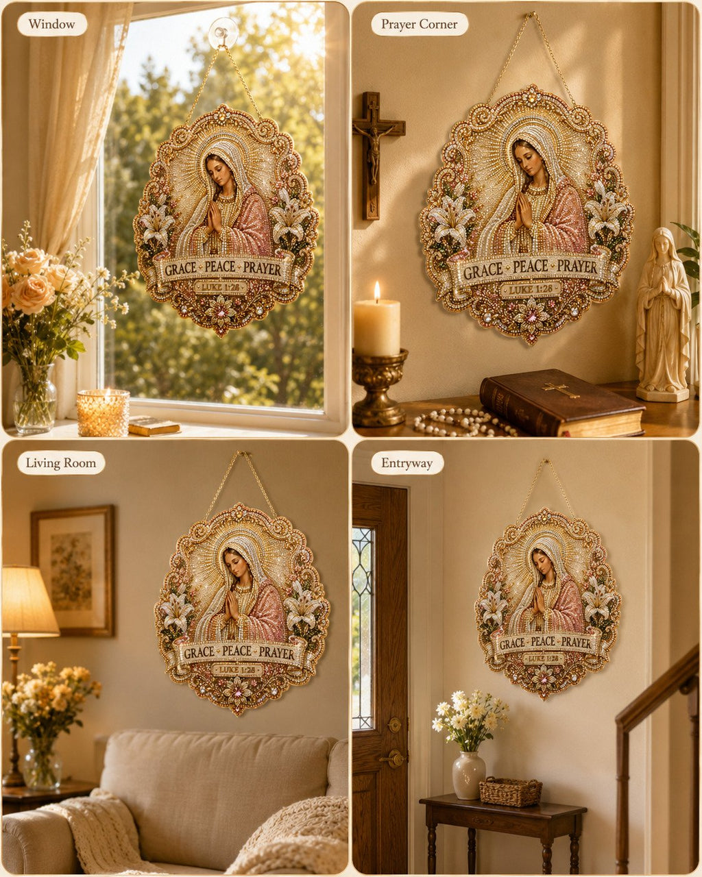 Christian Diamond Art Hanging Ornament Kit