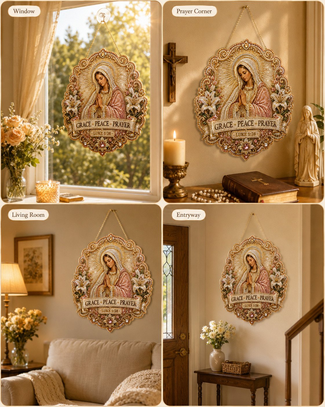 Christian Diamond Art Hanging Ornament Kit