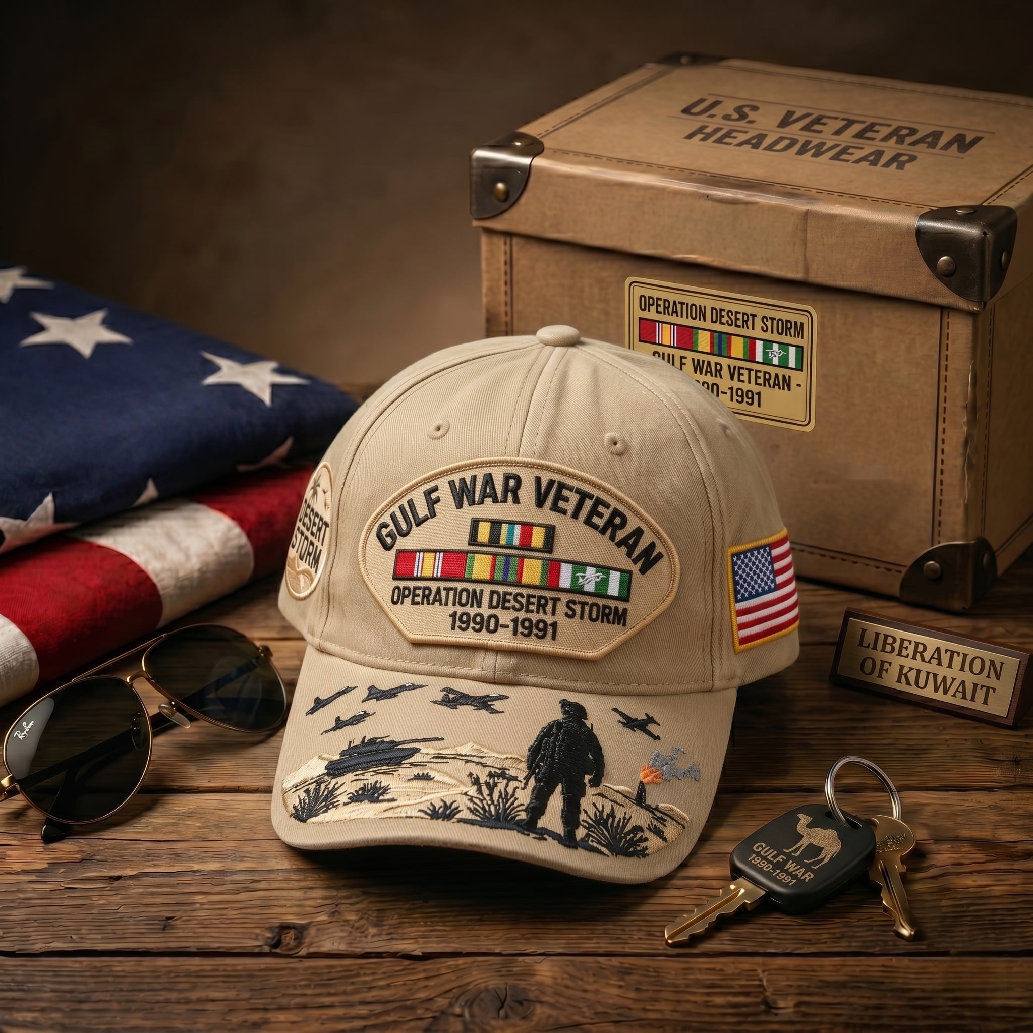 🇺🇸 Last Day Promo: 70% OFF 🎖️ - Gulf War Veteran Tribute Cap