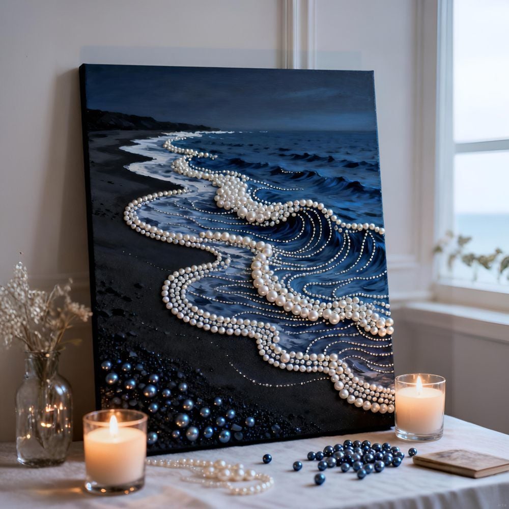 🔥Last Day 50% OFF - 🏰✨DIY Beaded Art Kit - Castle Pearl Painting🎇