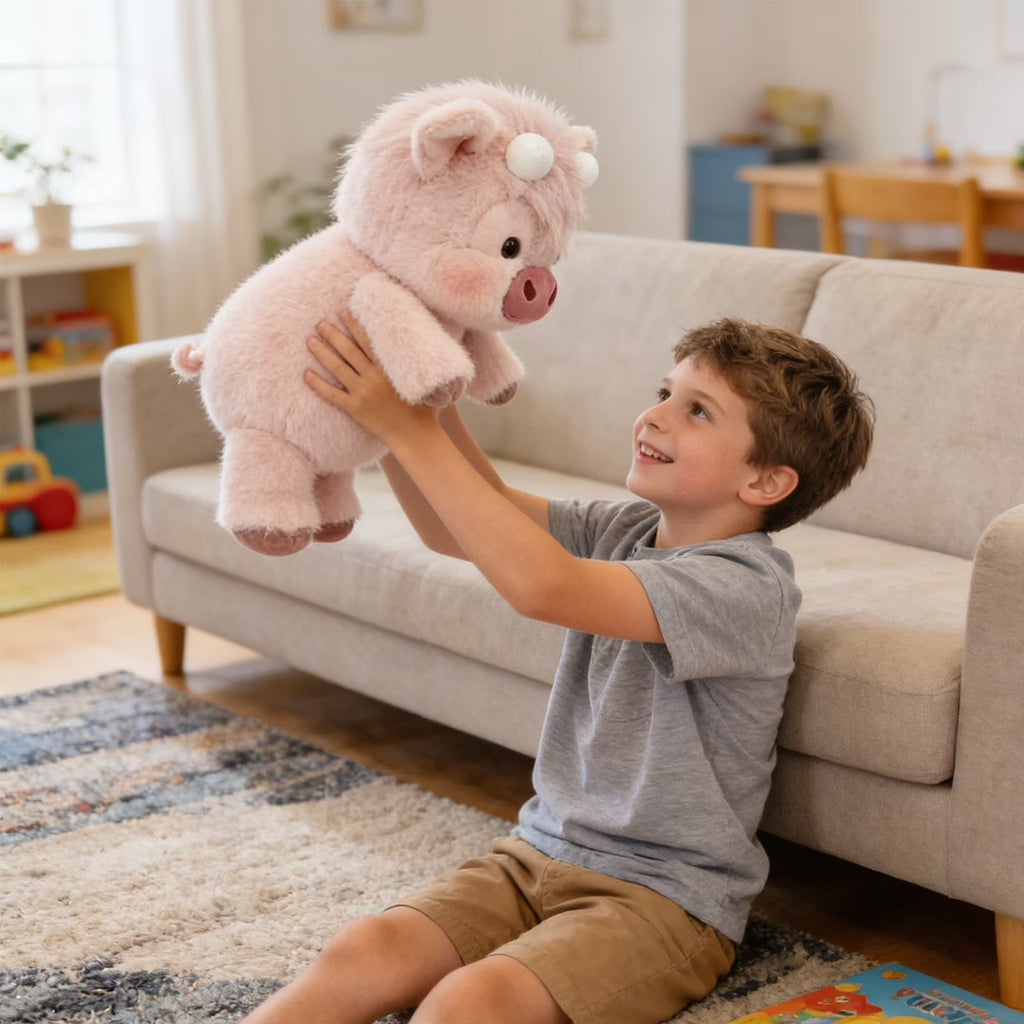 Double-sided cute cow plush toy