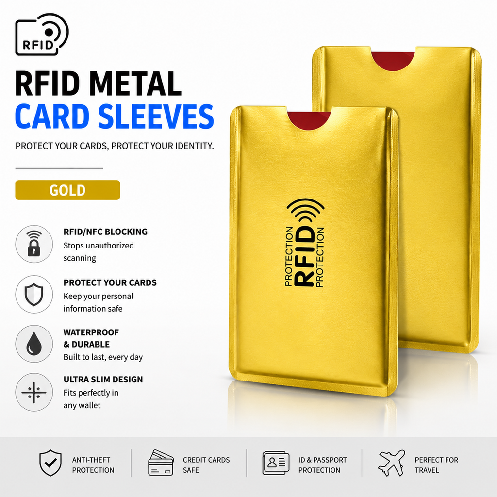 8 Counts RFID Blocking Sleeves Set