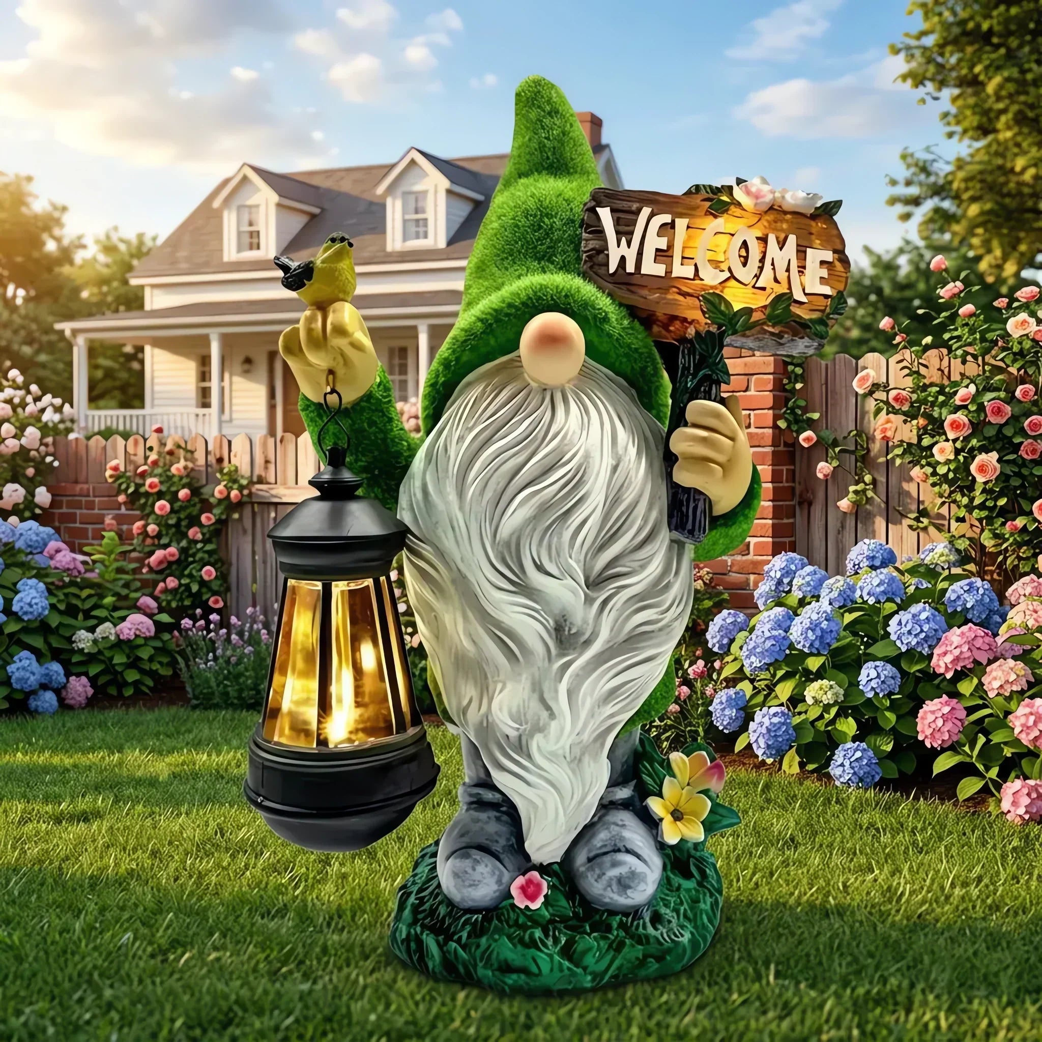 🌺Summer Sale 49% OFF🔥Outdoor Garden Gnomes with LED Solar Light