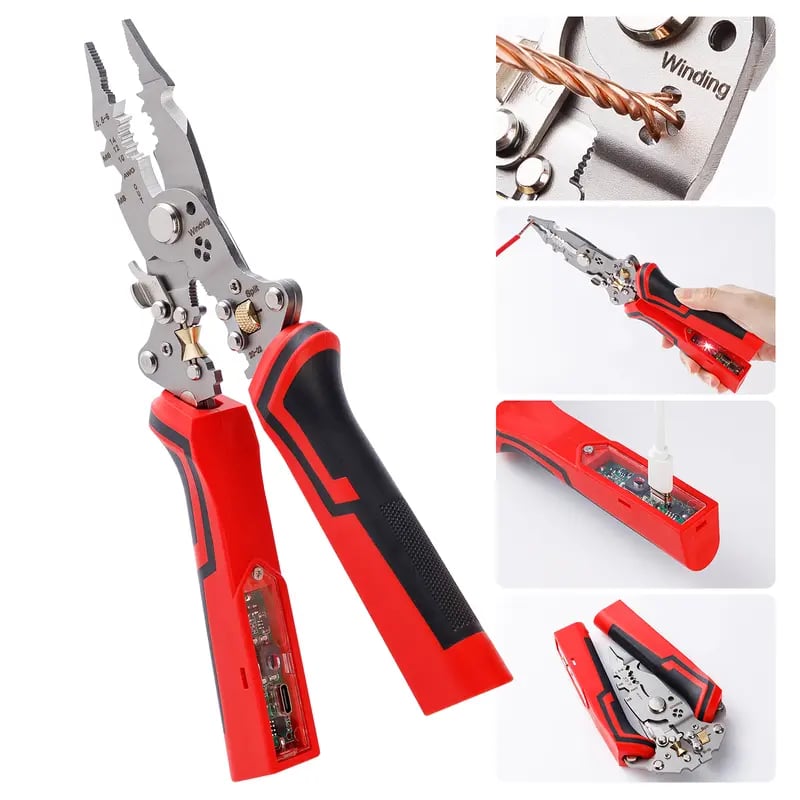 🔧 16-in-1 Multifunctional Wire Stripper Twister – Professional Electrical Tool