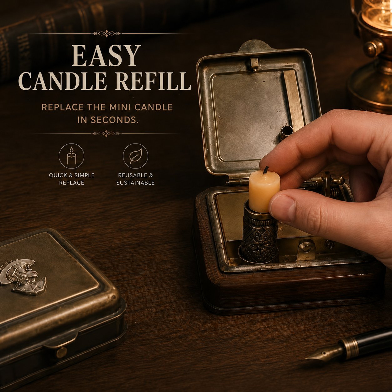 Best gift for father 's day 🎁🕯️19th Century Mechanical Candle Box