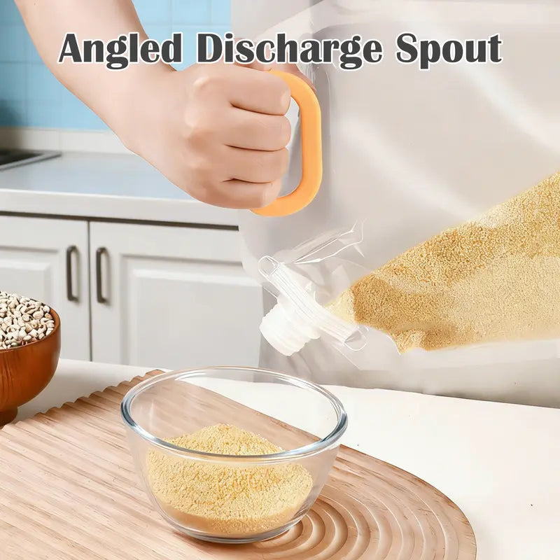 🌾Reusable Airtight Grain Storage Bags | Keep Your Food Fresh & Pantry Neat🔒