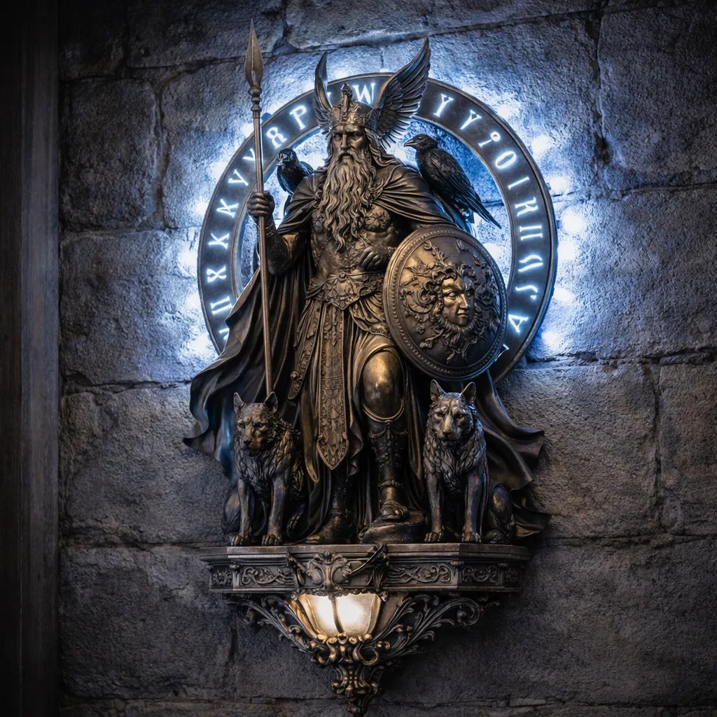 🔥Last Day 49% OFF - 2026 Odin Wall Lamp – The Allfather’s Watchful Light🛡️