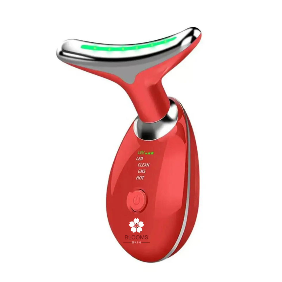 EMS Thermal Neck Lifting And Tighten Massager Electric Microcurrent Wrinkle Remover