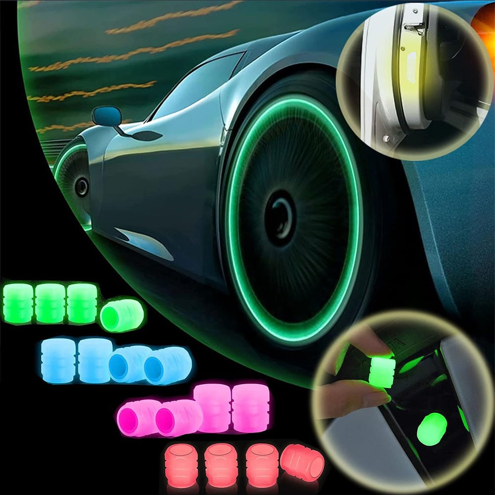🚗🌙Luminous Tire Valve Stem Caps