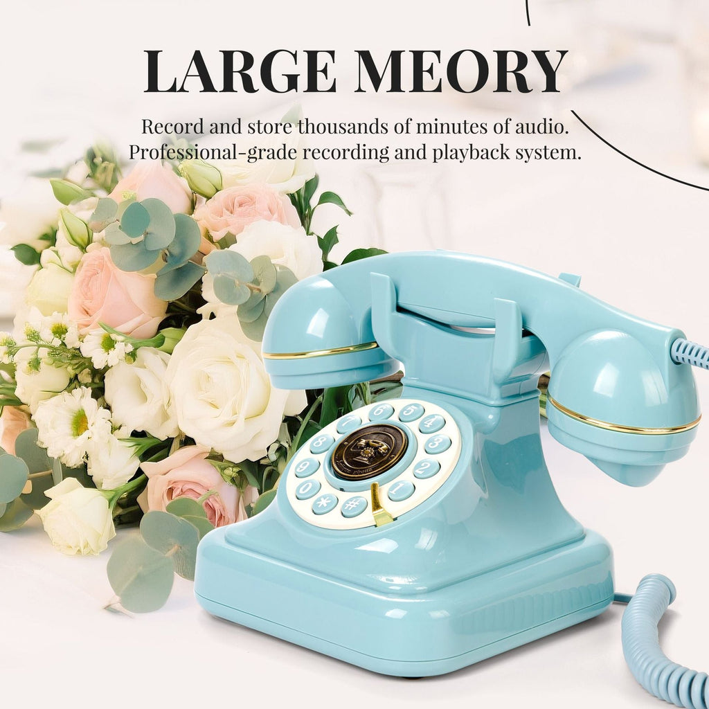 Vintage Old Fashioned Telephone with Speakerphone & Volume Control