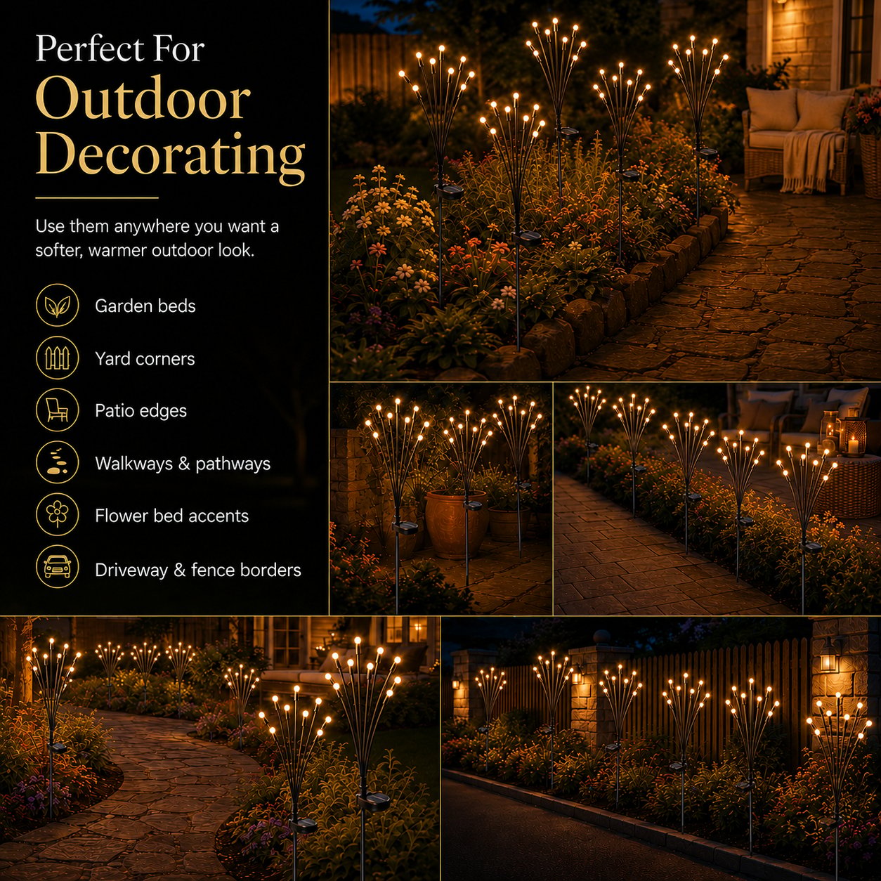 🔥 HOT SALE 49% OFF-Solar Firefly Garden Lights