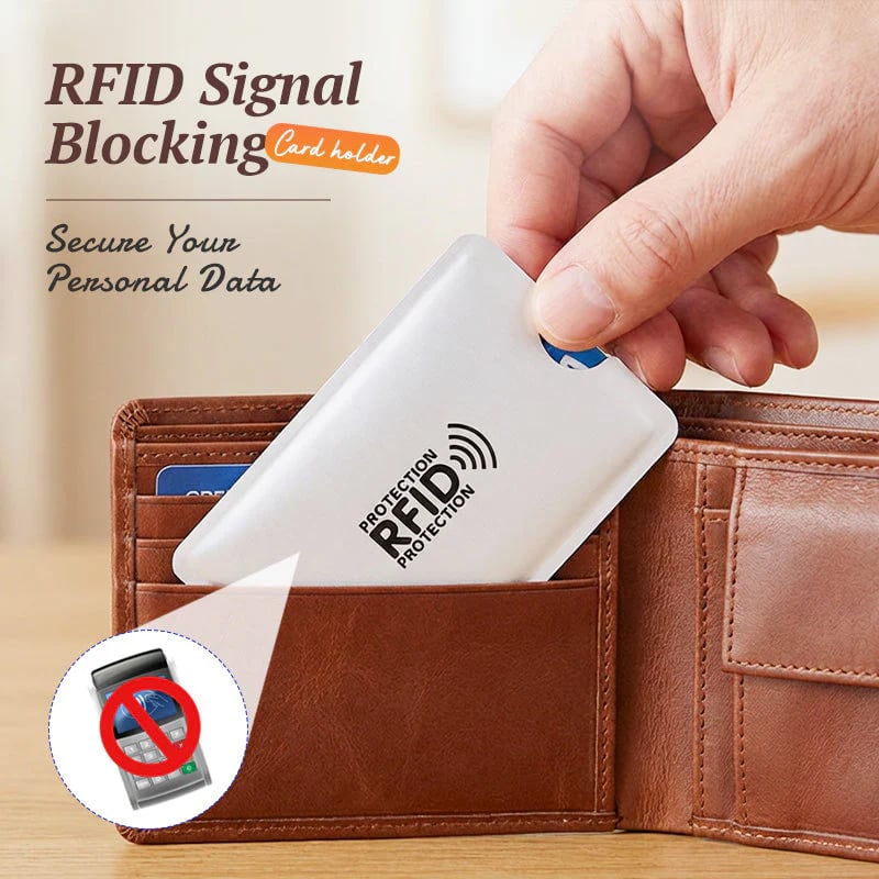 [8-Pack] RFID Blocking Sleeves: Slim & Lightweight Protection for Credit & ID Cards