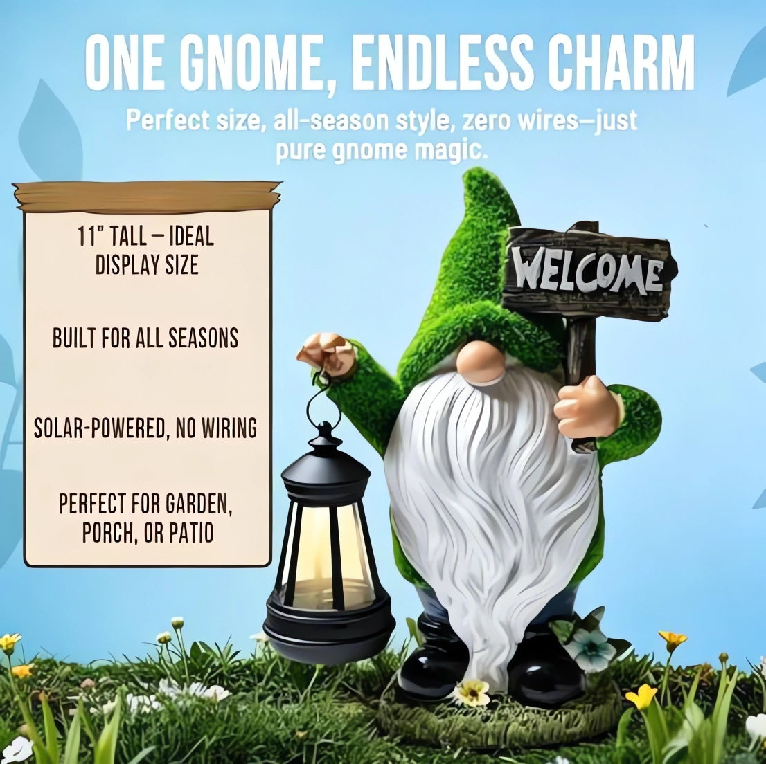 🌺Summer Sale 49% OFF🔥Outdoor Garden Gnomes with LED Solar Light