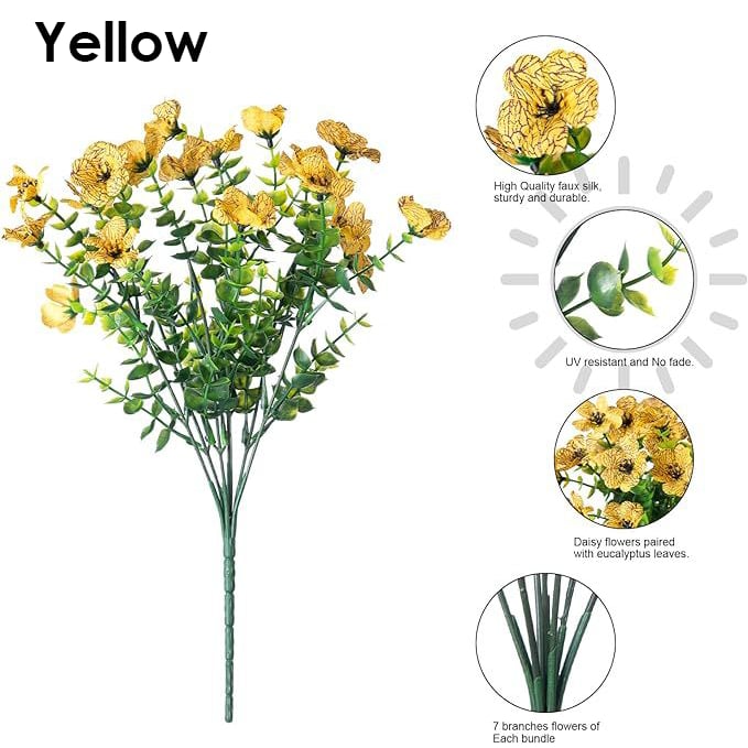 💐 UV-Resistant Colorful Artificial Flowers – 49% OFF Today Only 🌸