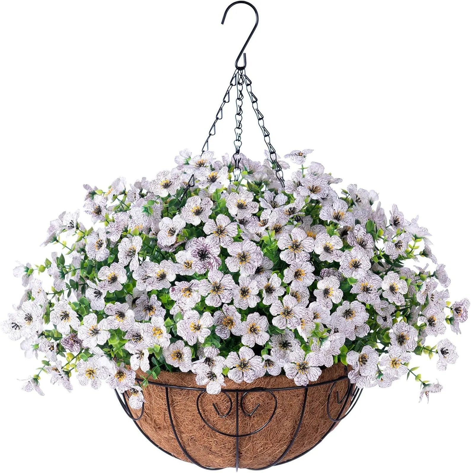 FREE SHIPPING!🔥Simulated Hanging Flower Basket 🌸No Watering💧. No Wilting. Just Perfect Blooms.