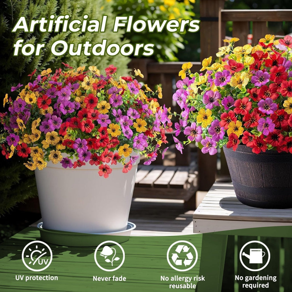 💐 UV-Resistant Colorful Artificial Flowers – 49% OFF Today Only 🌸