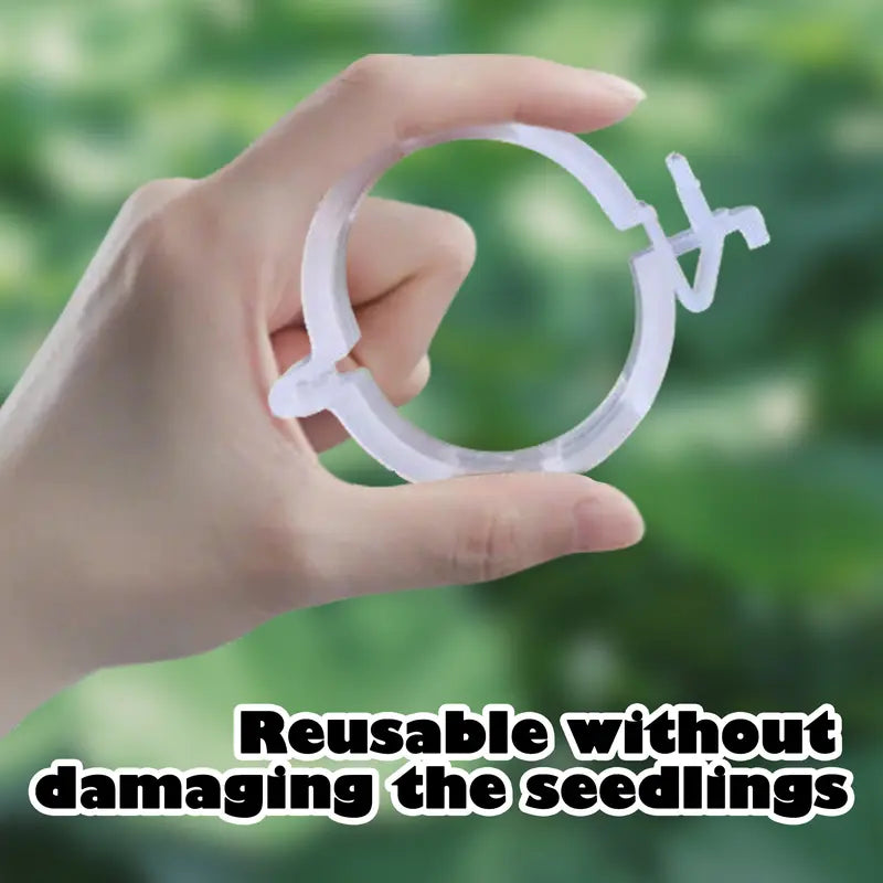 100 Counts Plant Support Clips, Upright Growth Support for Tomato & Grape Vines