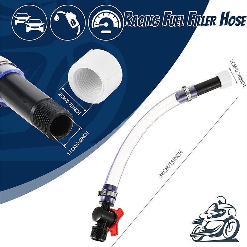 ⛽ High-Flow Trigger Fuel Hose: Spill-Proof Fast-Fill System