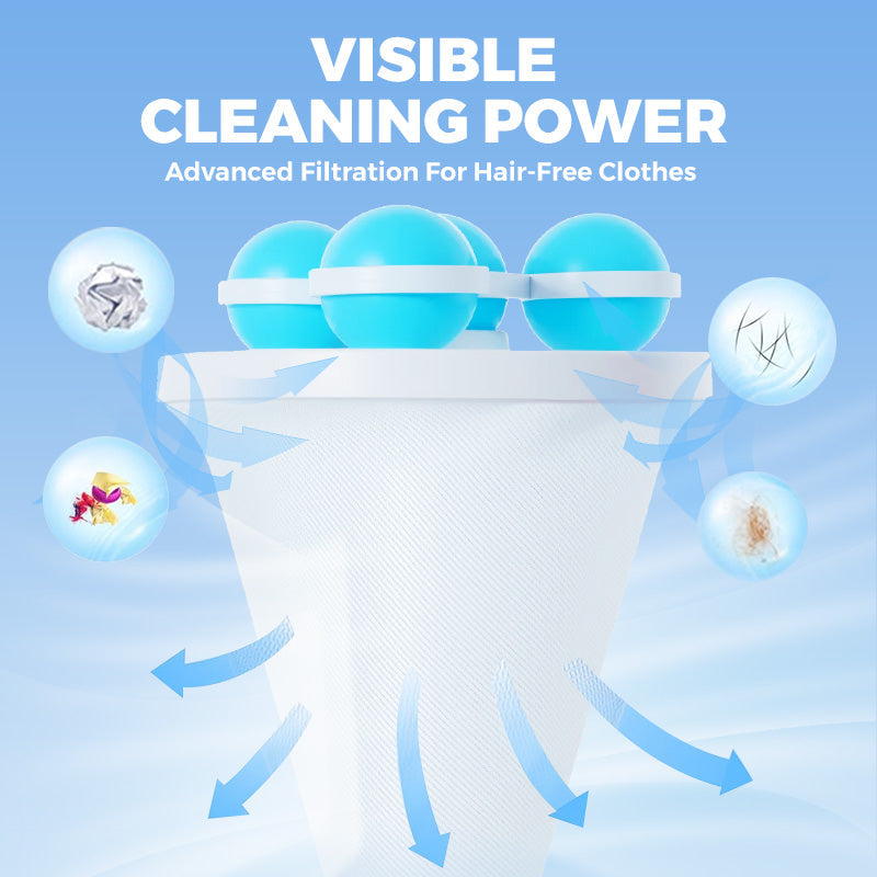 🥳2026 HOT SALE🥳💞50K+ SOLD!🧺🧼Floating Lint Mesh Bag – Catches hair & lint, reusable, protects washing machine & drain. 🚿✨