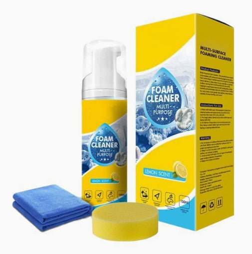 🔥 4-in-1 Multi-Enzyme Foam Cleaner – Deep Clean Car, Kitchen, Bathroom & Sofa