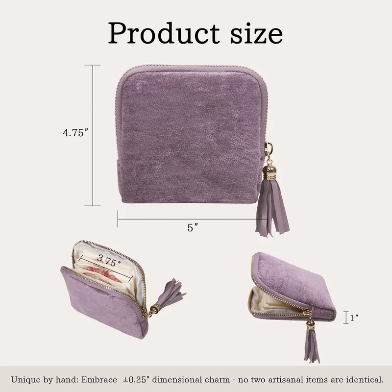 💖 Portable Jewelry Organizer | Zipper Pocket Travel Jewelry Storage Case 💎