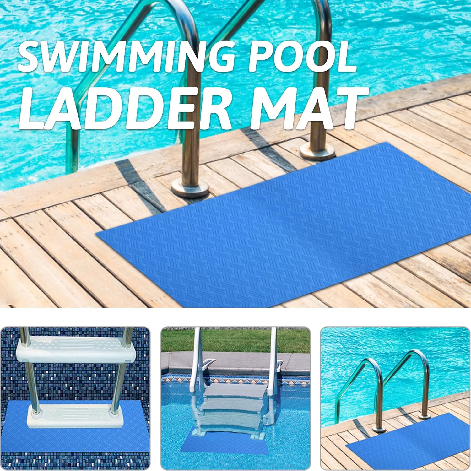 Swimming Pool Ladder Mat,Swimming Pool Step Mat with Non-Slip Texture