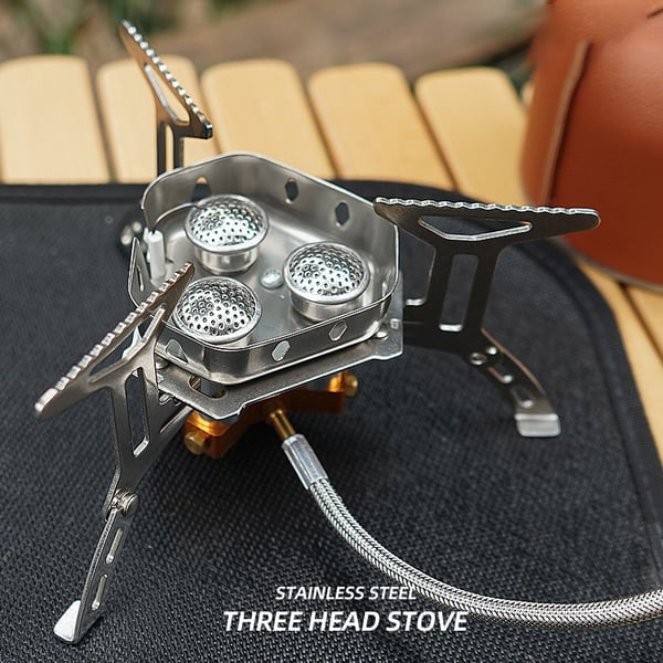 📢📢49% OFF !! ⏰Camping Gas Burner – 5800W, Piezo Ignition, Windproof 🔥