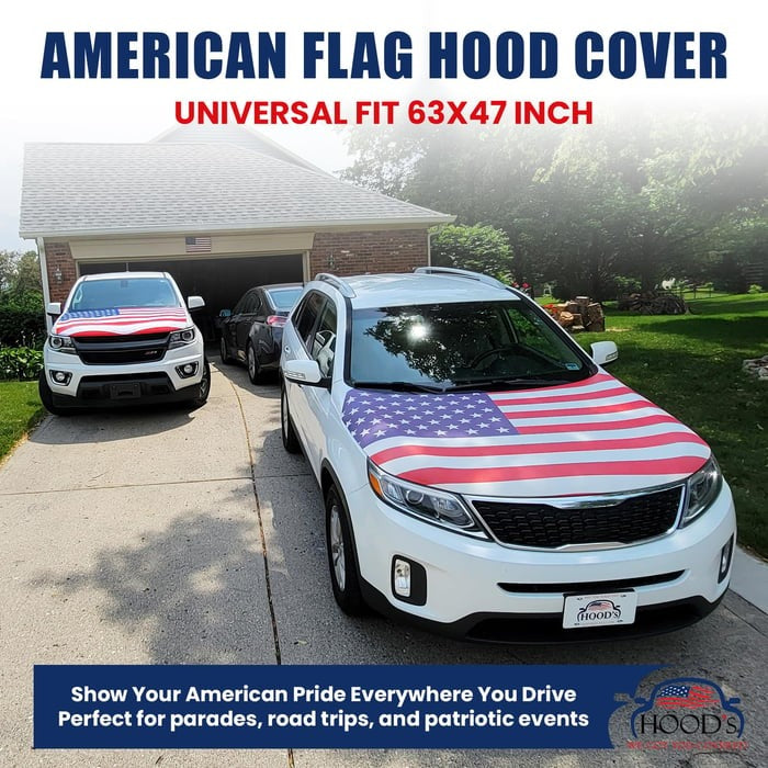 🎉4th Of July Flash Sale 65K+🔥American Car Hood Flag🦅