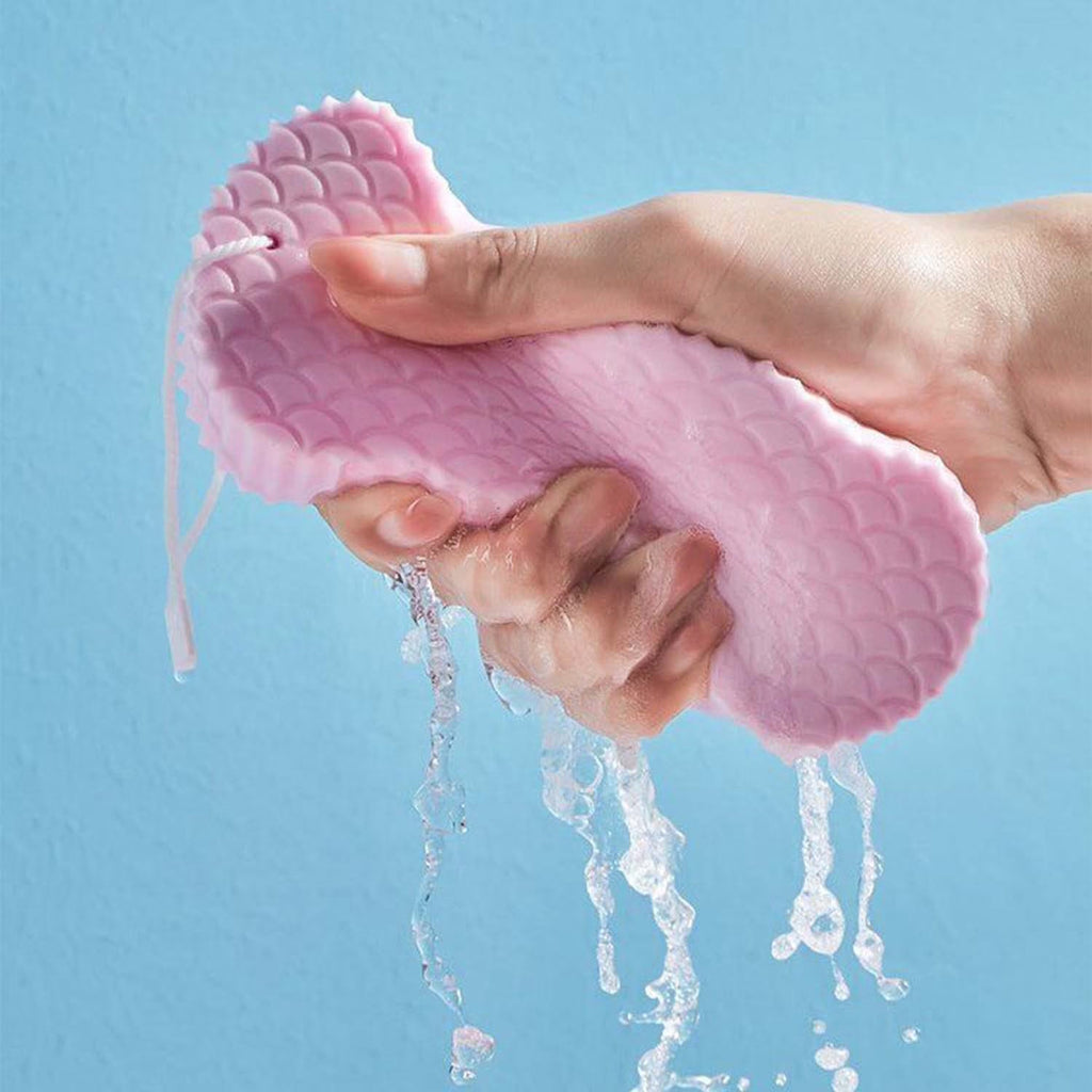 Magic Exfoliating Bath Spongeonge,3D Super Soft Exfoliating Bath Sponge, Skin Friendly and Reusable for Adults Children and Pregnant Women