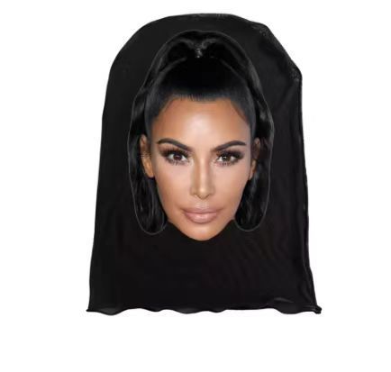3Pcs Funny Printed Full Face Mesh Mask – Breathable Cosplay Hood for Parties & Street Style