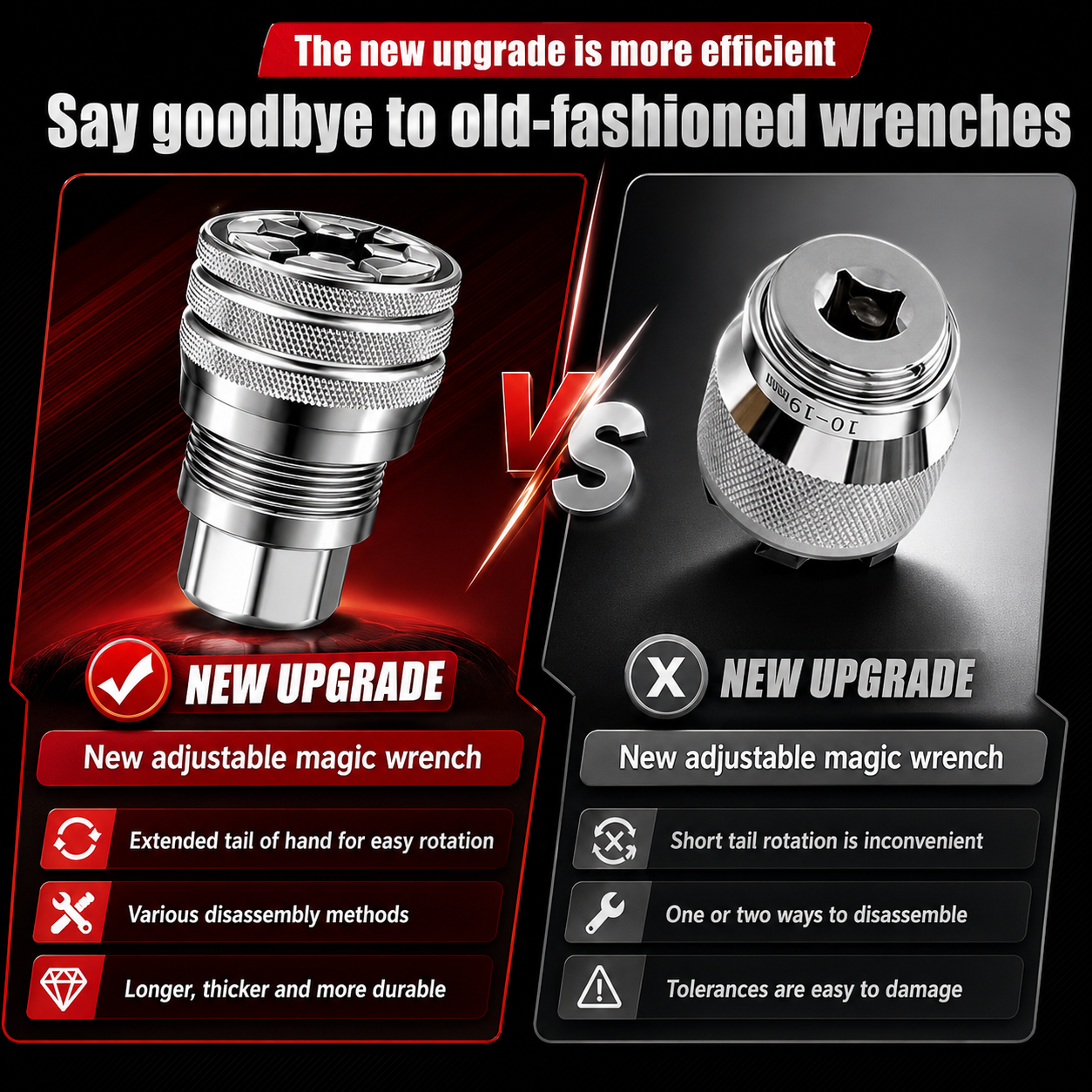 TODAY'S SPECIAL OFFER-50% OFF🔥 MULTI-FUNCTION UNIVERSAL SOCKET WRENCH TOOL - UNIVERSAL MAINTENANCE TOOL