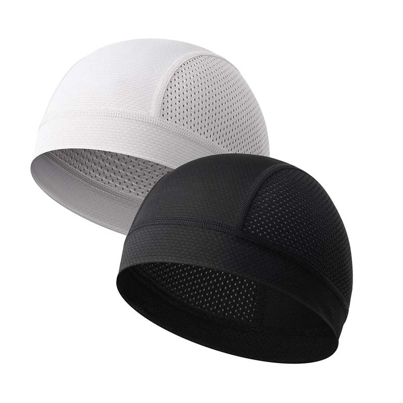 🧢 2 Pack Breathable Skull Cap for Men | Lightweight Sweat-Wicking Head Wrap & Helmet Liner for Cycling, Running & Motorcycling