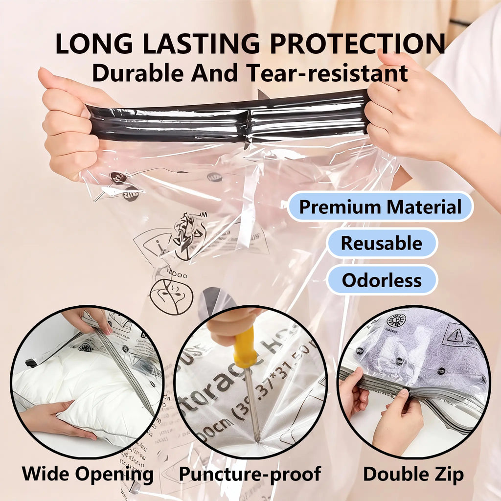 Hot Sale Travel Vacuum Storage Bags 15-Pack with USB Rechargeable Pump
