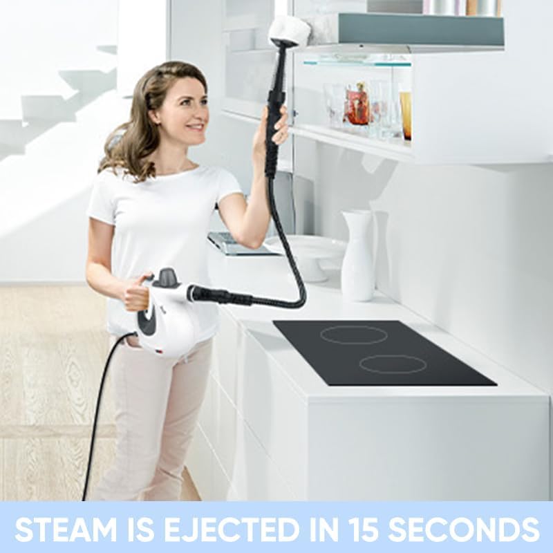 💨Powerful Steam Cleaner – 115°C (239°F) High-Temperature &amp; High-Pressure Steam