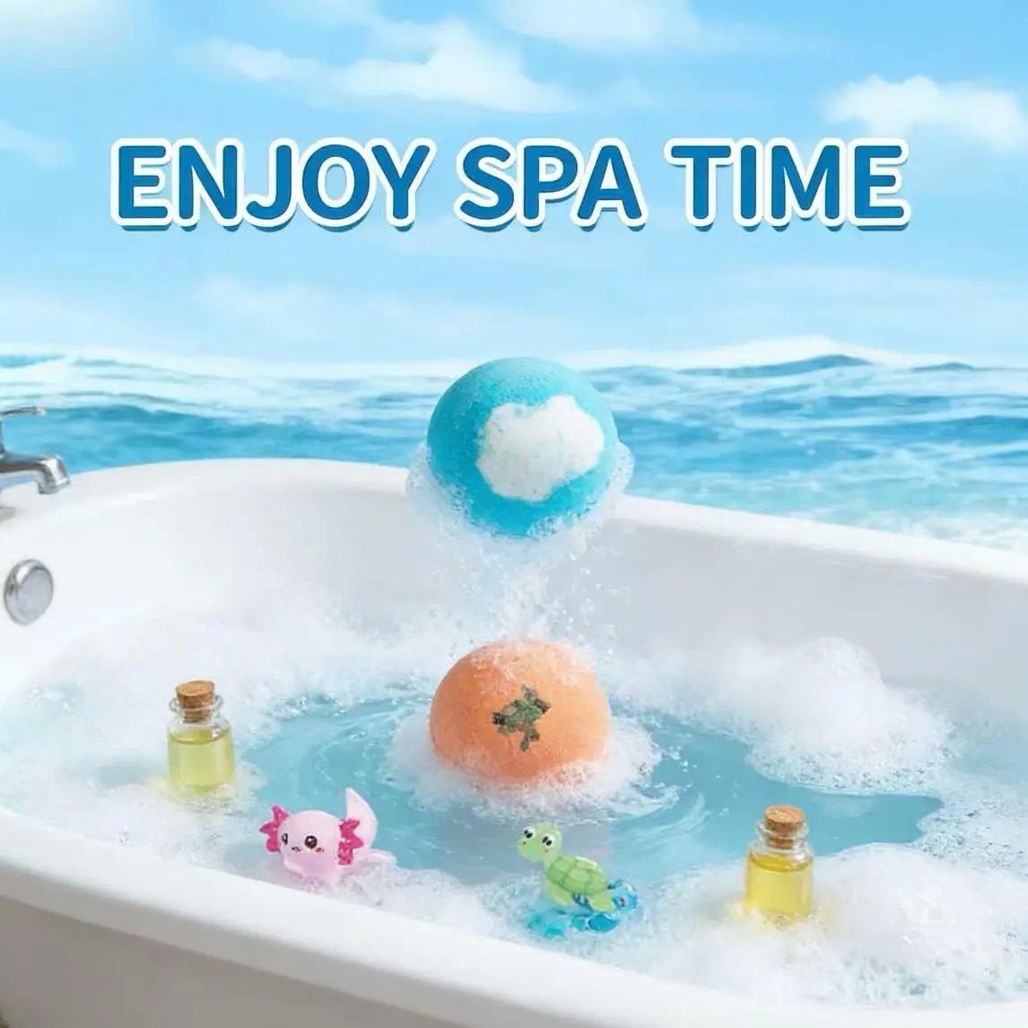 🛁Free Shipping🐣Bath Bombs For Kids – 12 Pack With Surprise Toys Inside, Easter Basket Stuffers