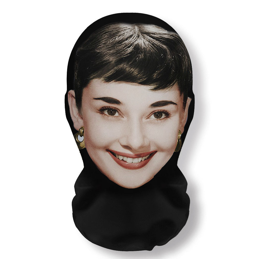 3Pcs Funny Printed Full Face Mesh Mask – Breathable Cosplay Hood for Parties & Street Style