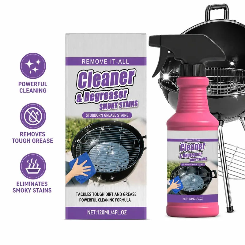 🔥Fast-Acting Heavy-Duty Grill Degreaser Spray