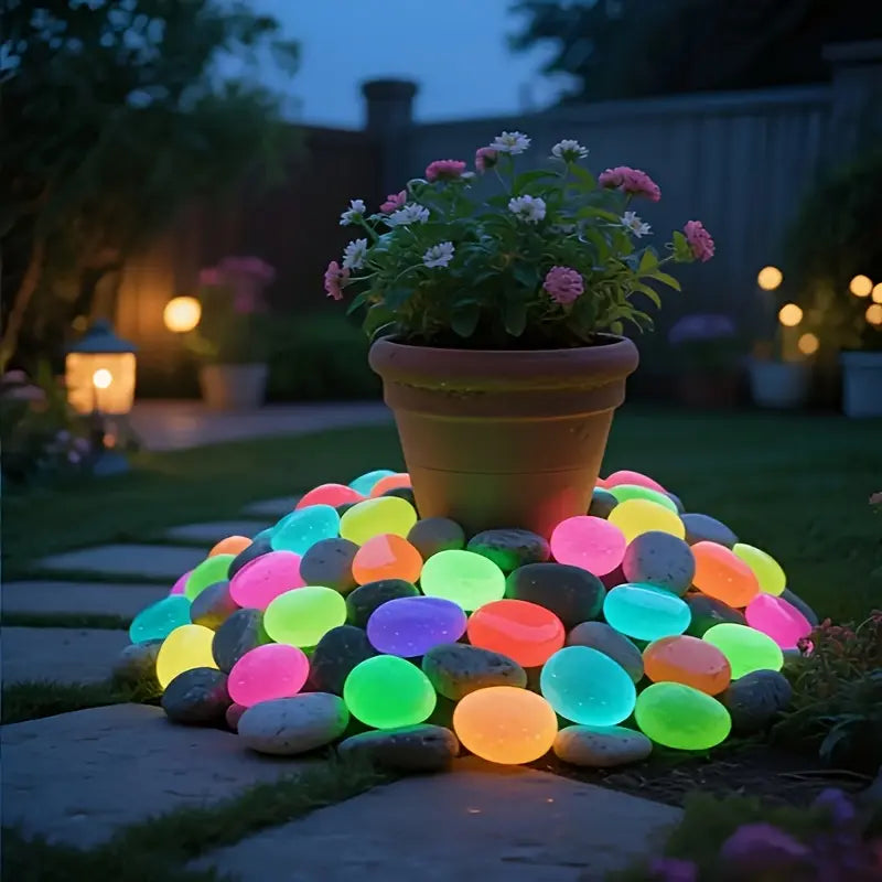 🏆Flash Sale⚡ 50K+ SOLD! Almost Gone-💥Glow In The Dark Rocks - Illuminate Your Outdoors with Enchanting Glow!