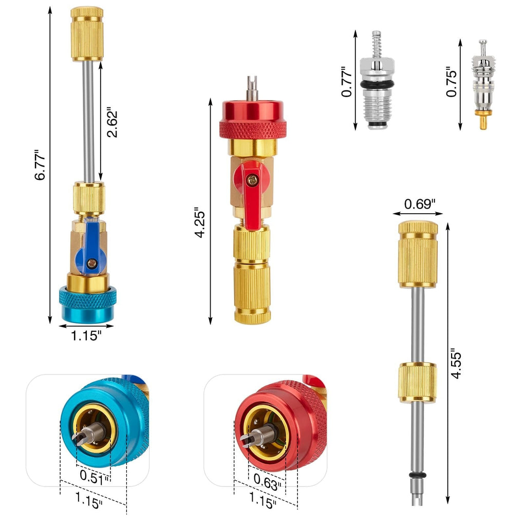 🚗💨Auto AC Valve Core Remover Installer Tool